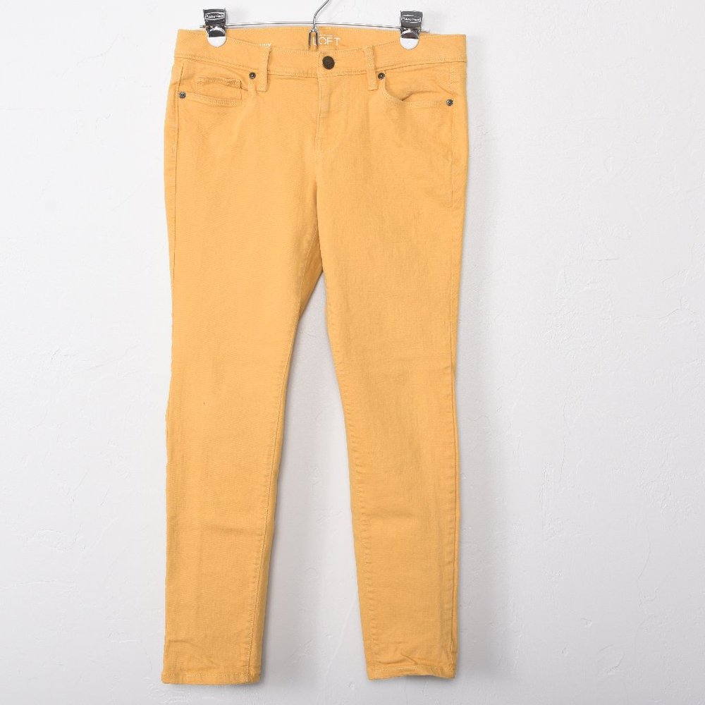 LOFT Modern Skinny Jeans, Mustard Yellow, …